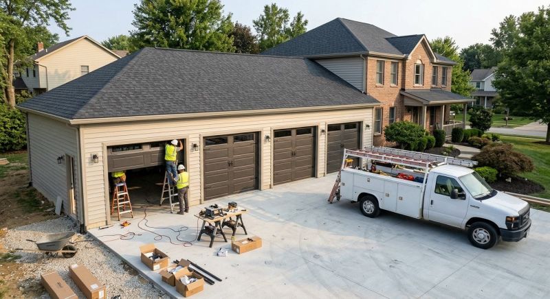 Four Car Garage Installation in Katy, TX